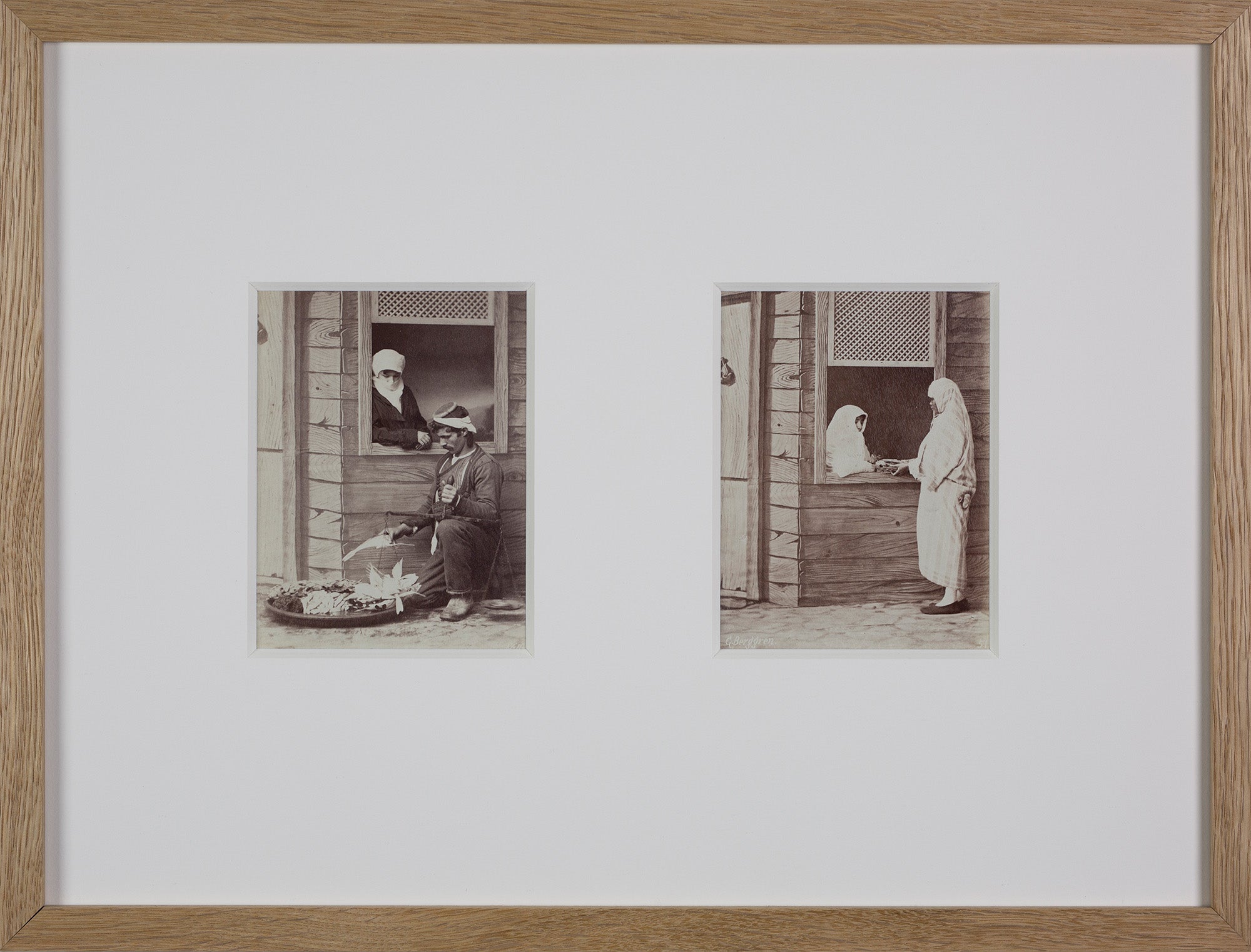 Salesman fish and saleswoman perfume