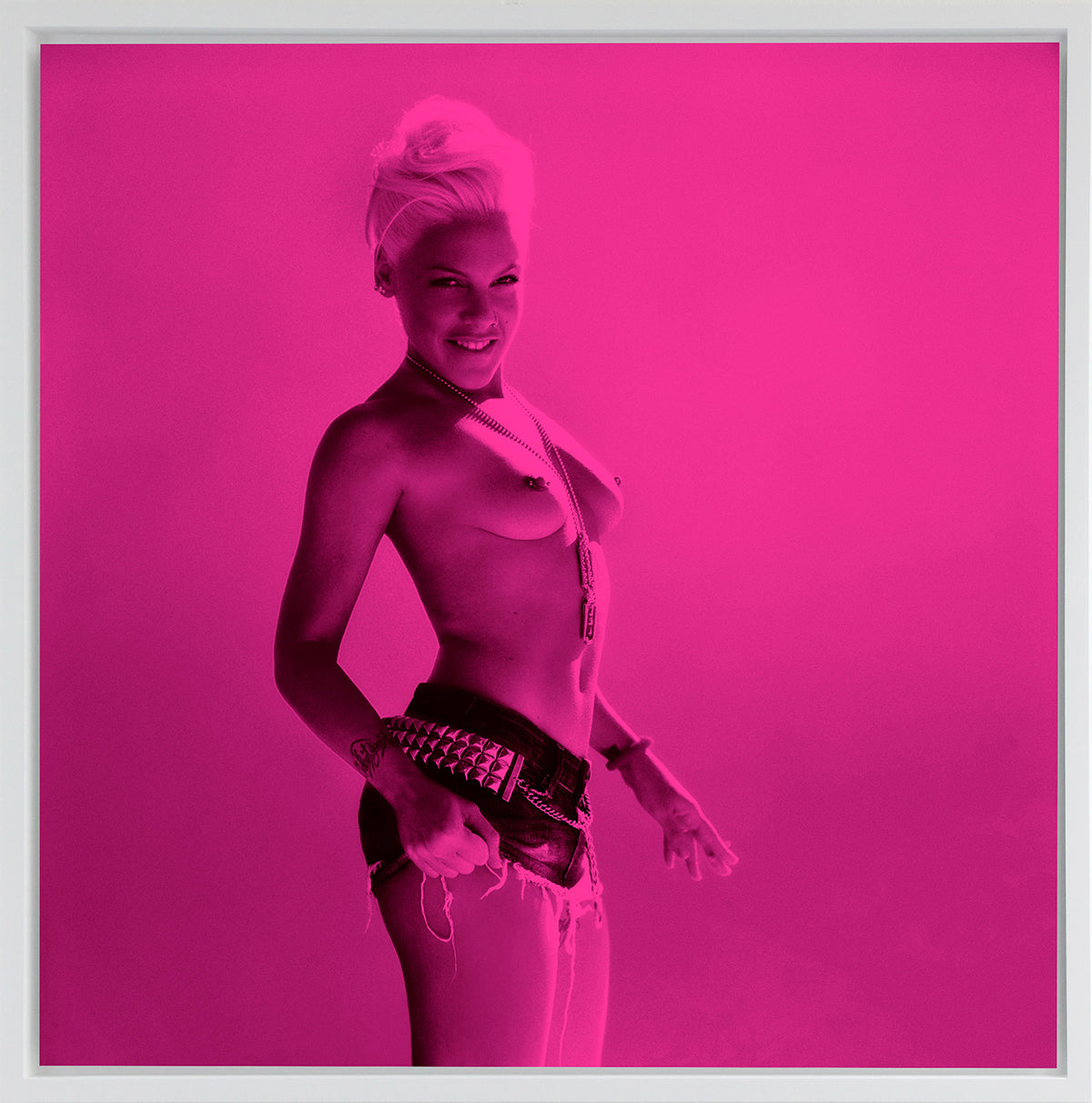 Pink, Ripped Shorts, New York, 2006