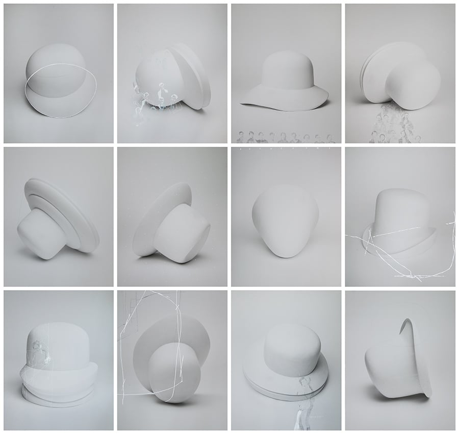 Me and I (white), 2017, Unique artwork