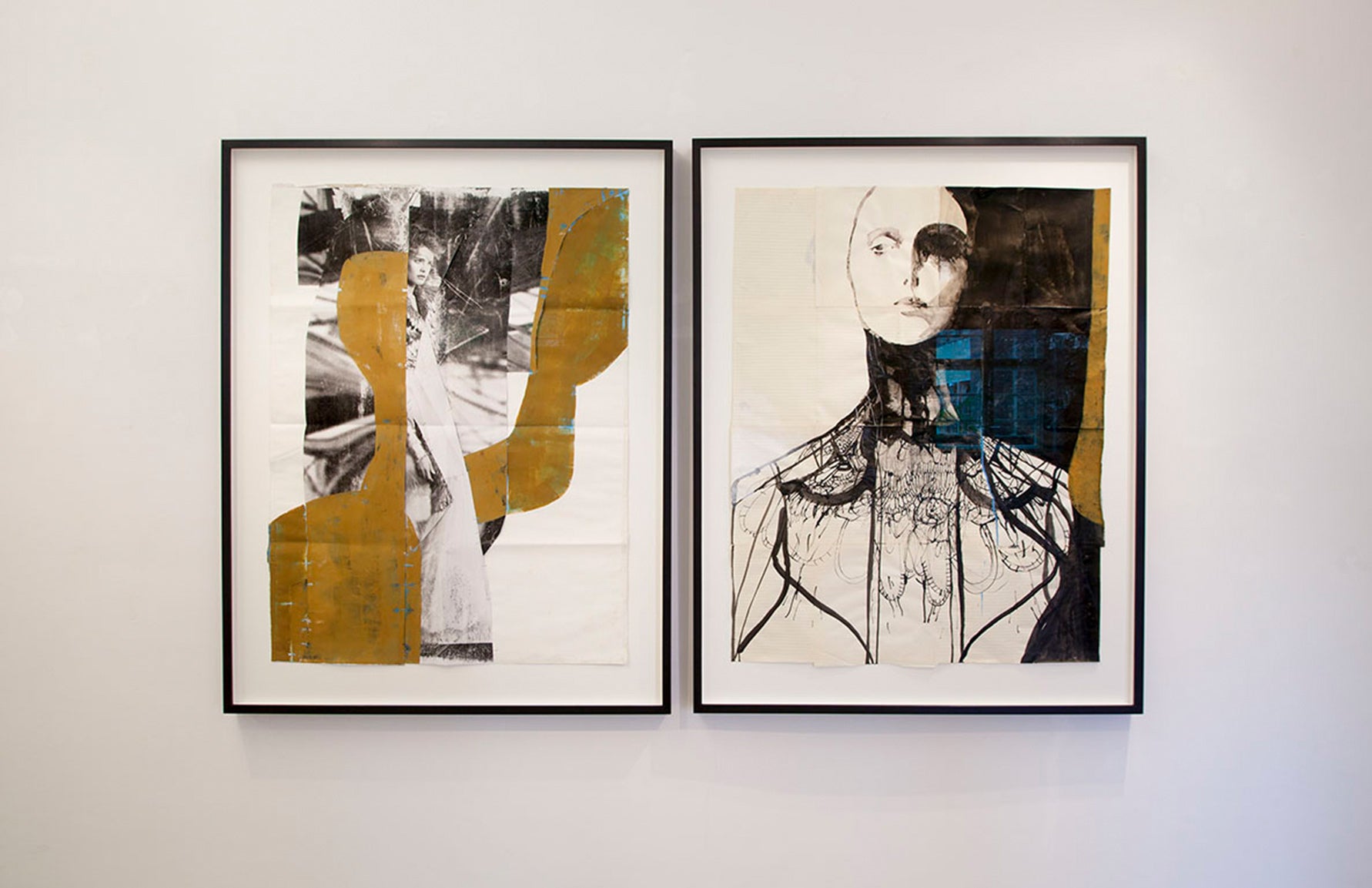 The space between Me and I (IV), 2017, Diptych