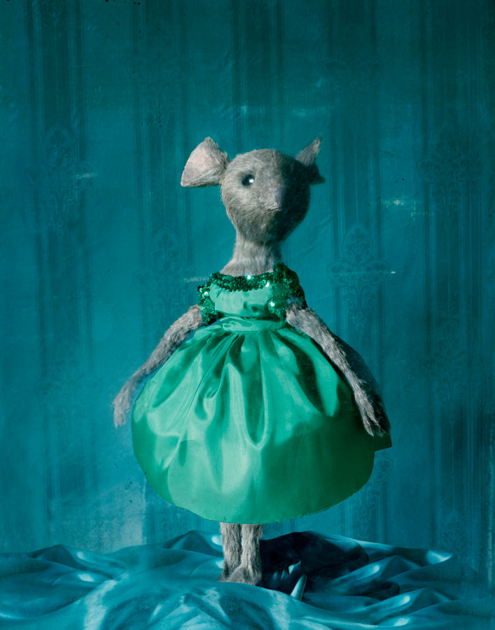 Emerald green Silk Dress, 2016