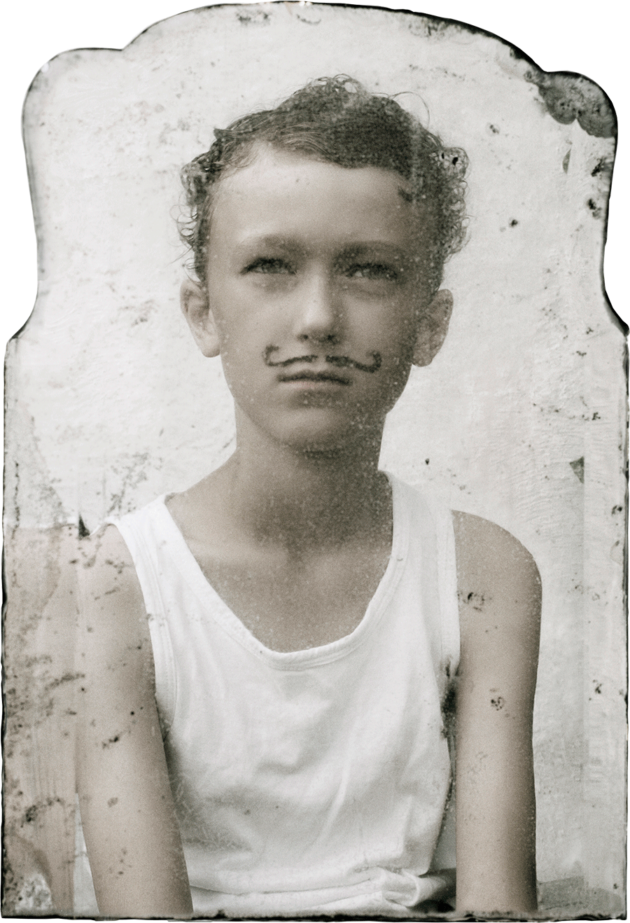 Boy with Moustache, 2016