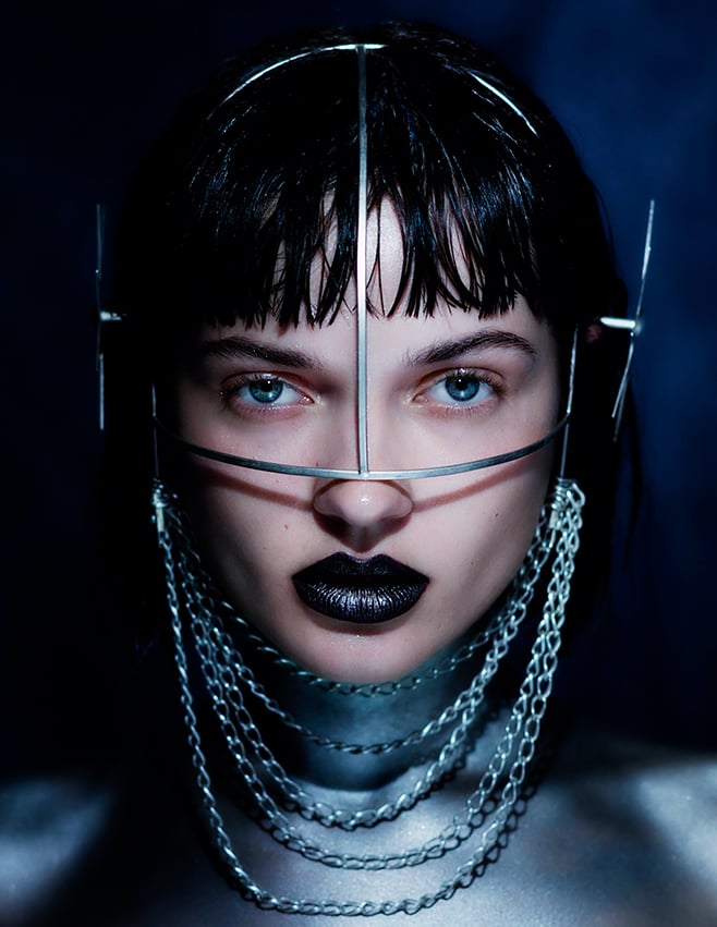 Chained Headpiece In Ore, 2017