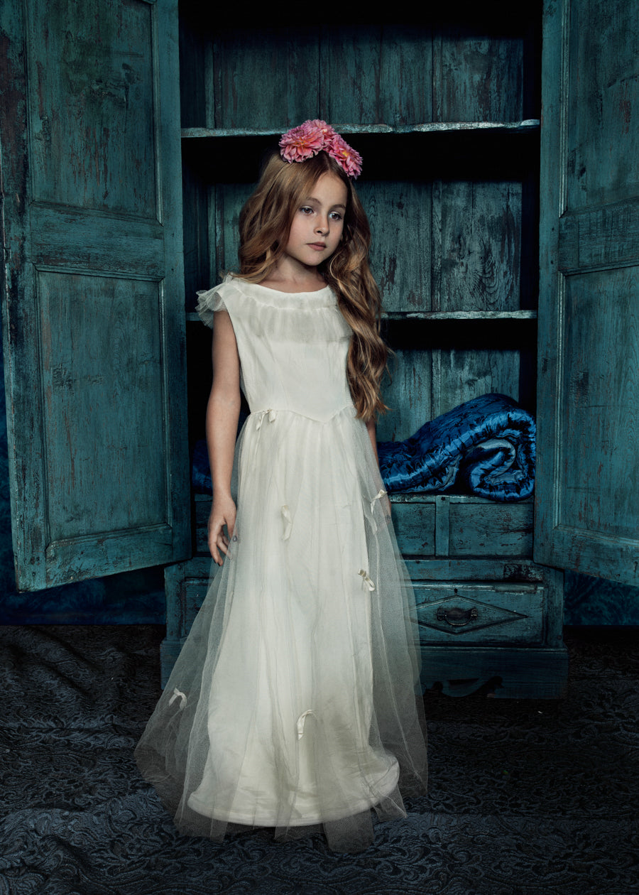 Fairytale - Flowergirl in White Dress