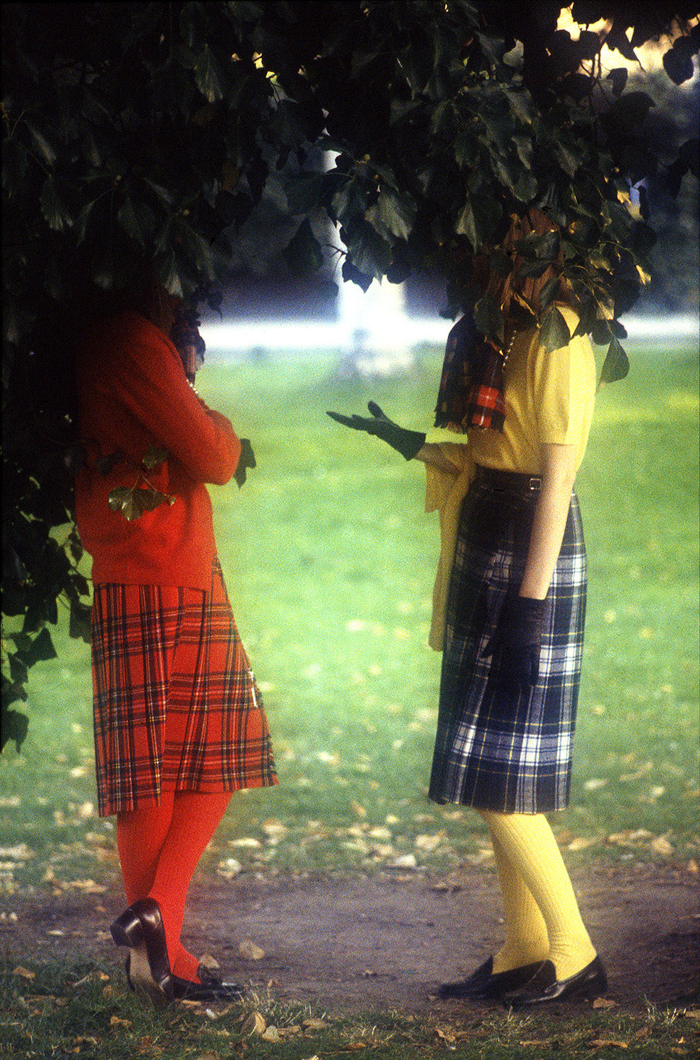 French Elle, Tartan Skirts, 1978