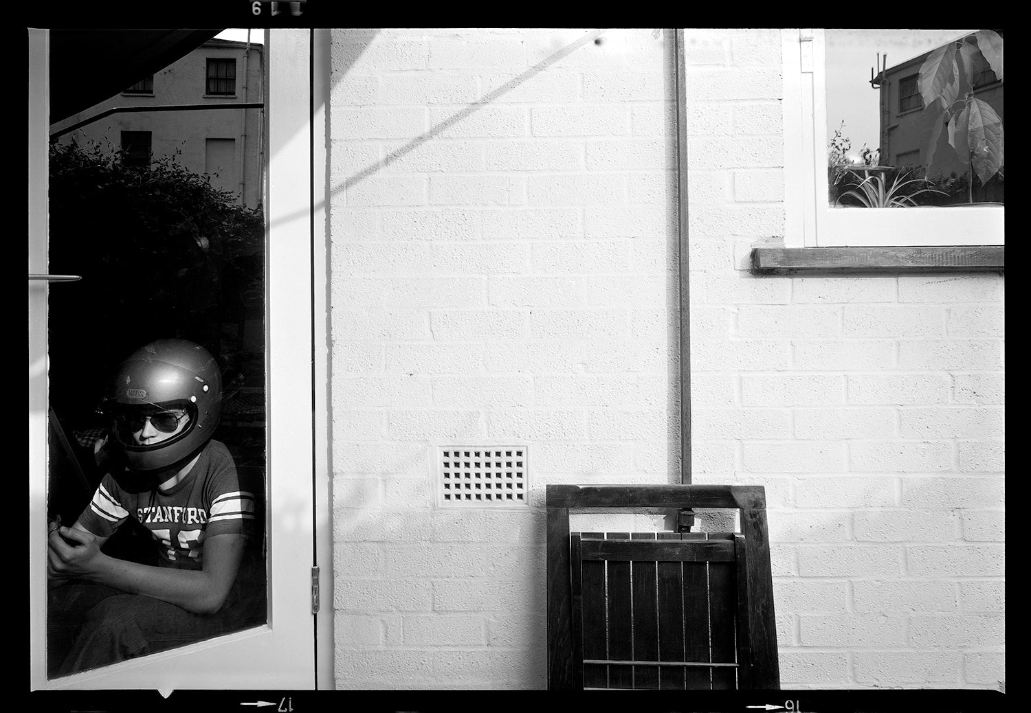 Chris in Crash Helmet, 1976