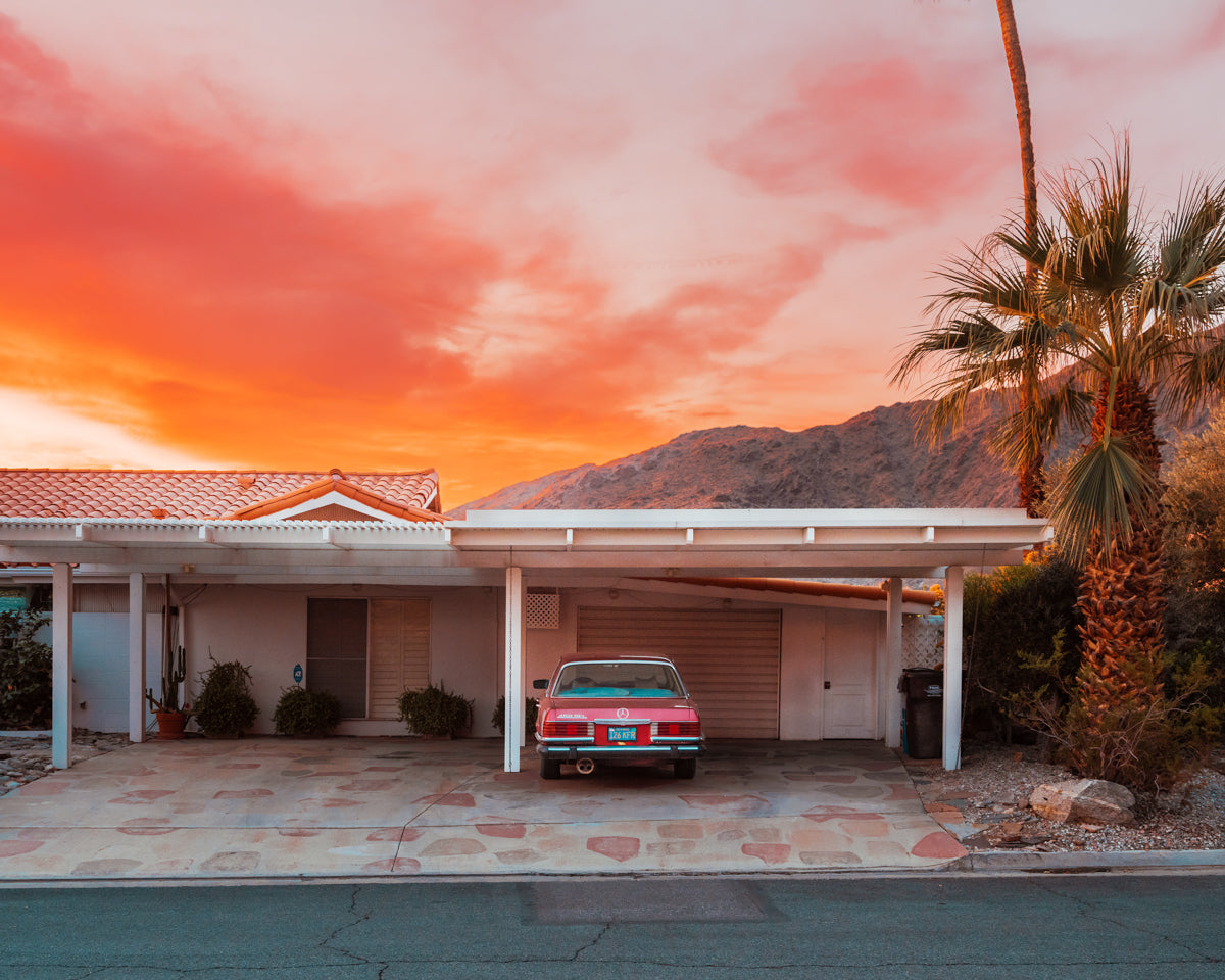 Palm Springs fire sky