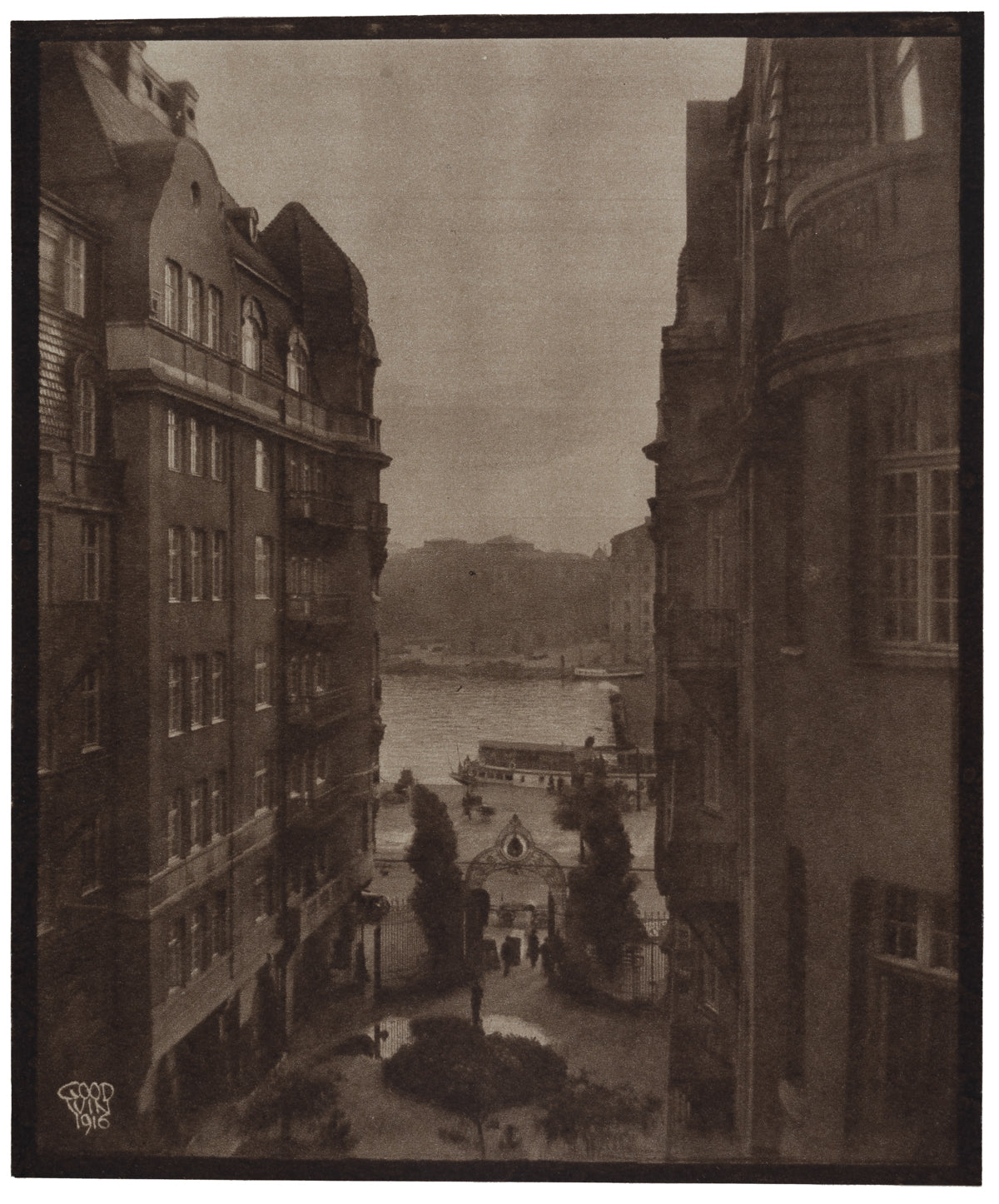 Strandvägsutsikt, från Goodwins lägenhet, Stockholm