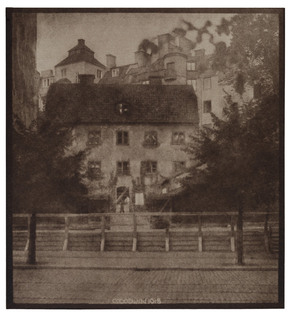 Parti från gamla Roslagstorg, Stockholm