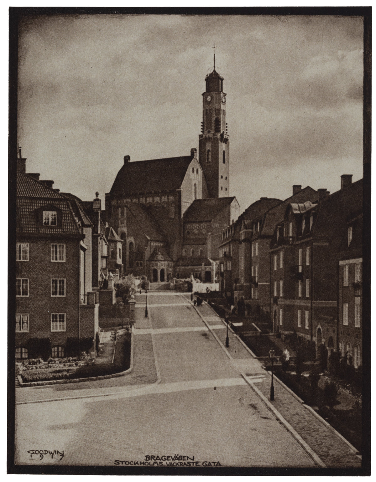 Bragevägen mot Engelbrektskyrkan, Stockholms Vackraste Gata, Stockholm