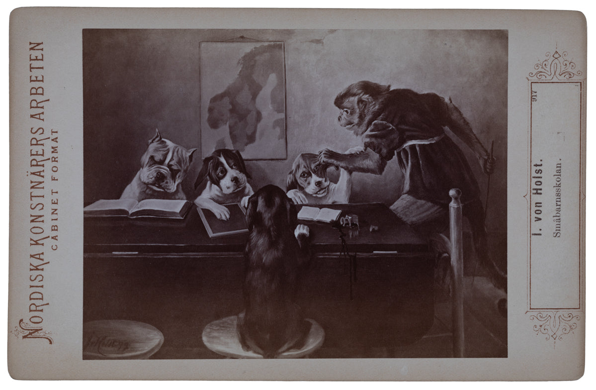 Småbarnsskolan, Cabinet fromat, Nationalmuseum, no 917, Stockholm