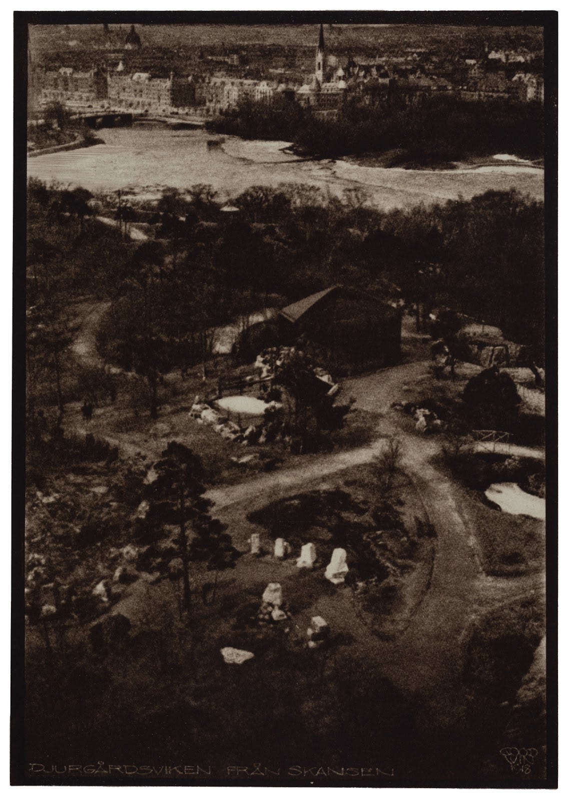 Djurgårdsbrunnsviken från Skansen, Stockholm