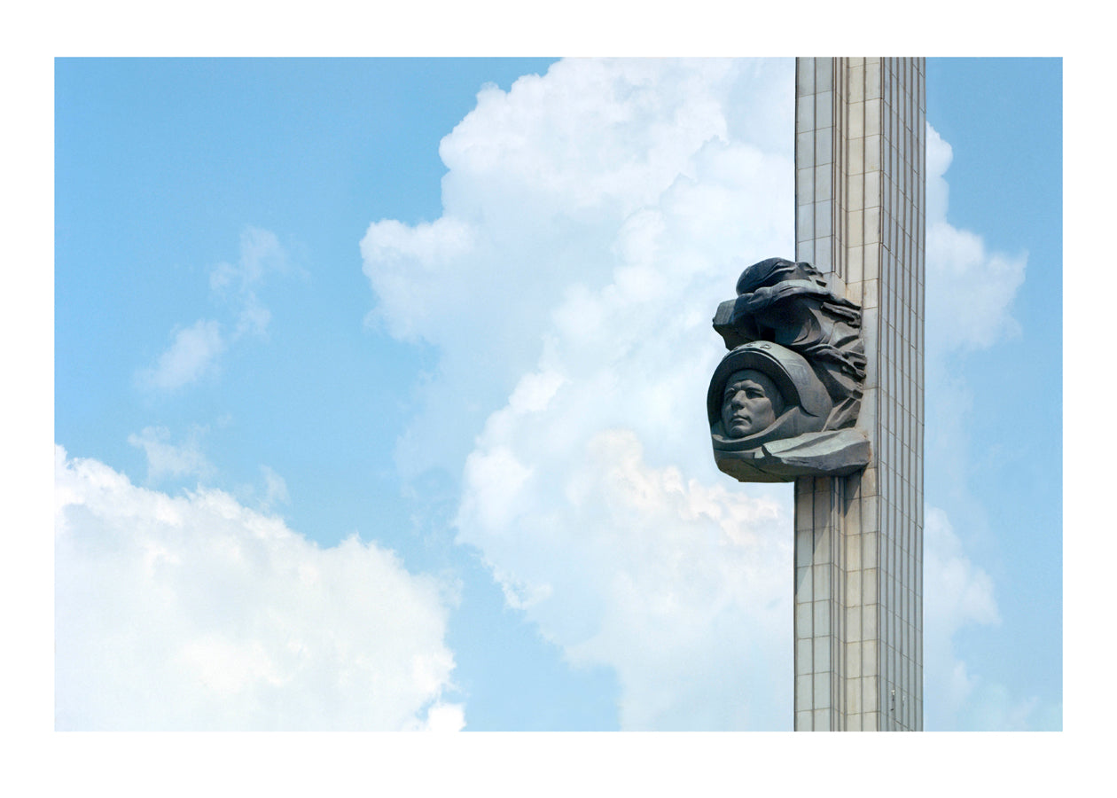 Gagarin in the clouds